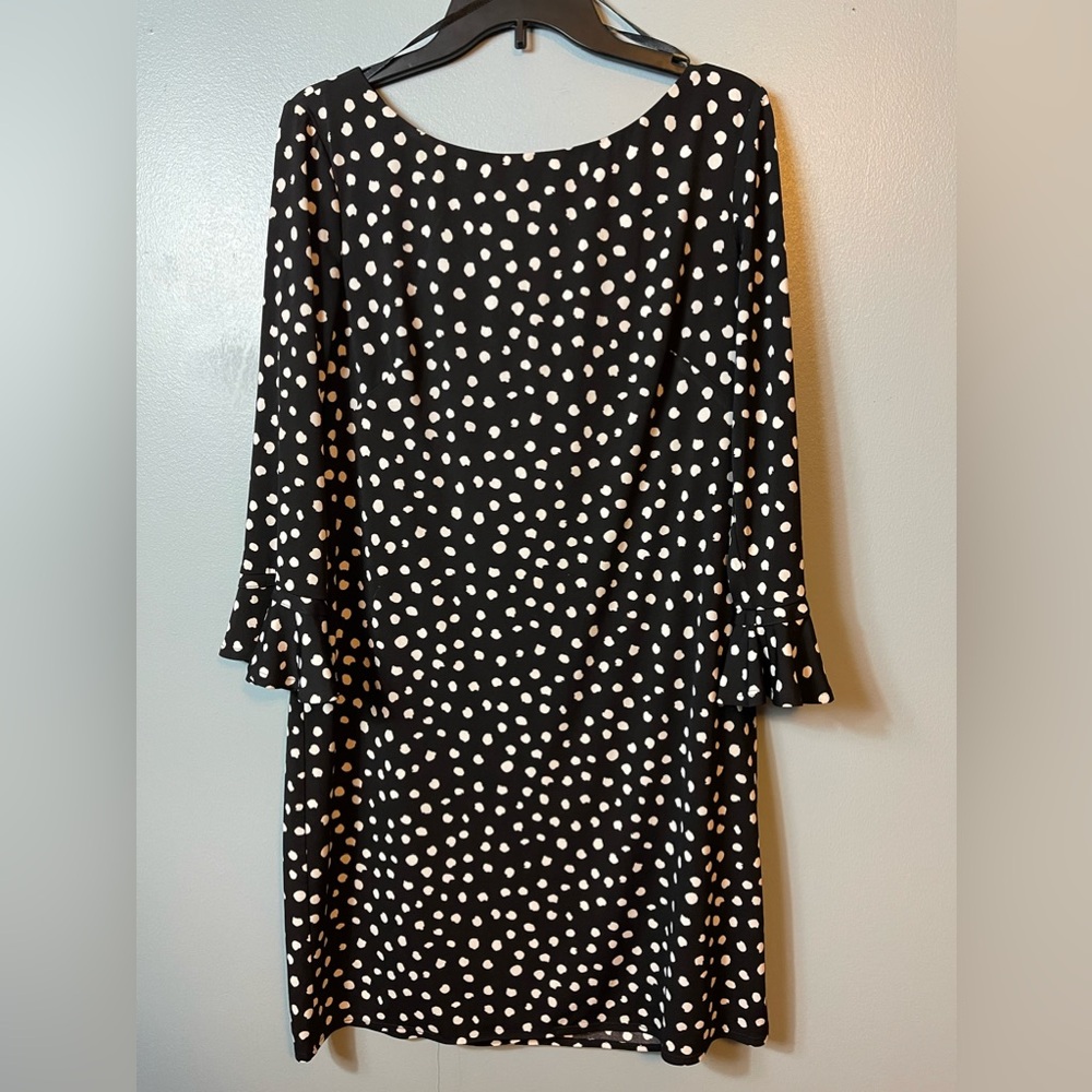 Black dress w/ white spots
